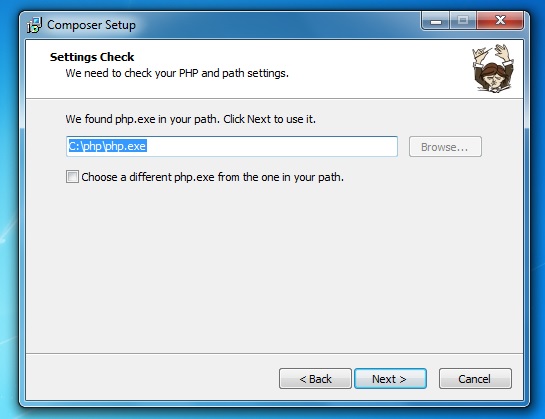 Composer on windows