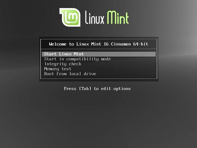 Final Linux USB booted