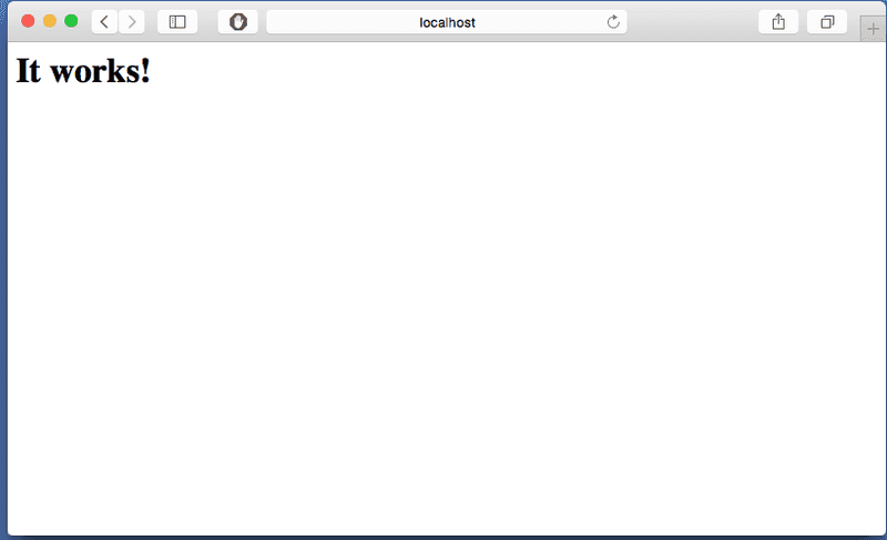 default apache page in MacOX yosemite