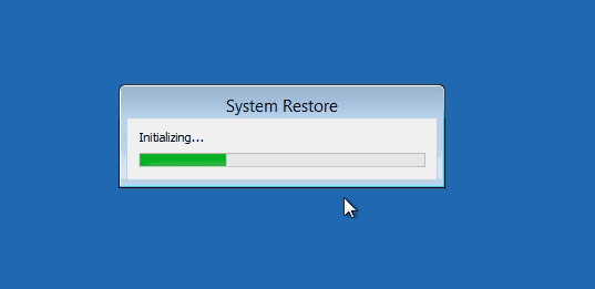 started restoring