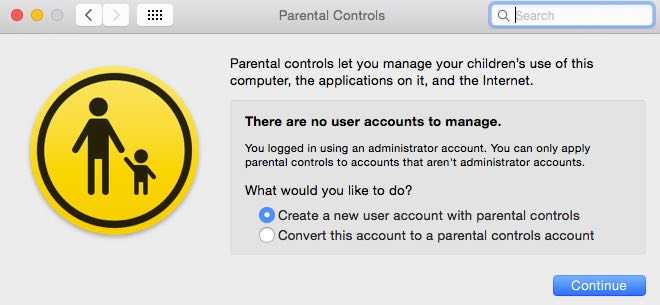 mac parental control