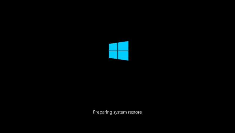 System Restore mode restart