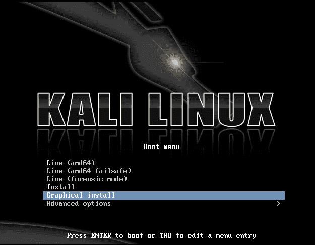 kali linux install guide