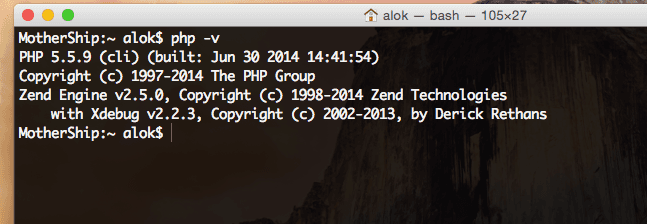 xdebug php yosemite