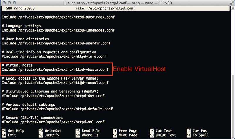 EnableVirtualHost