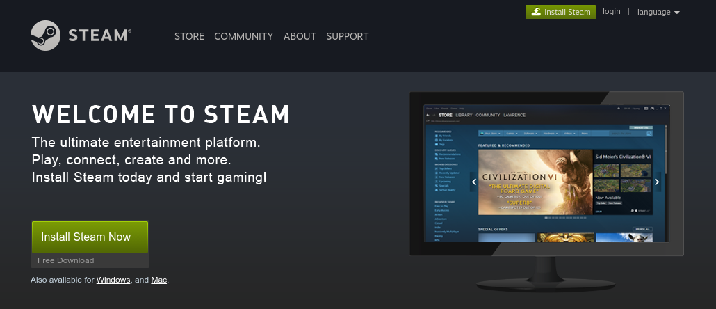 How to install and setup Steam client in Ubuntu 17.04